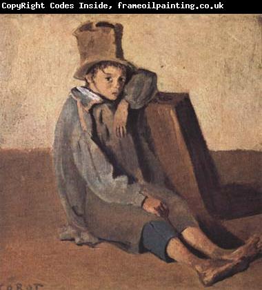 Jean Baptiste Camille  Corot L'enfant au chapeau haut de forme (mk11)